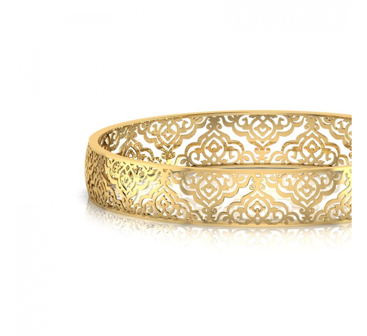 Luminescent Cluster Gold Bangles