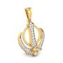 Shikh Symbol Khanda Diamond Pendant