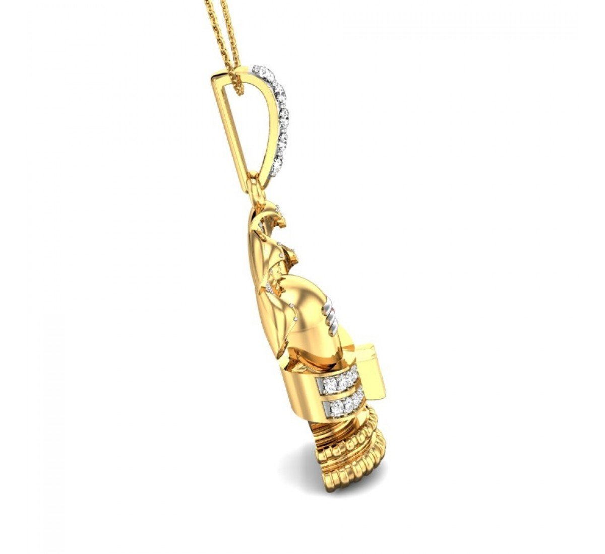 Nageshwar Shiv Diamond Pendant