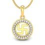 Swastika Grace Diamond Pendant