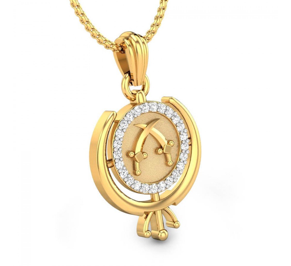 Radiance Khanda Diamond Pendant