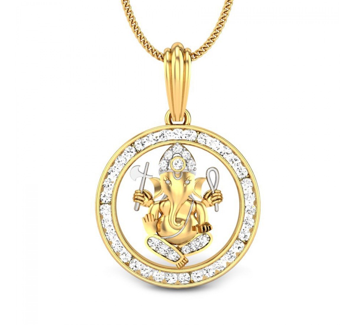 Mushakvaahan Diamond Pendant
