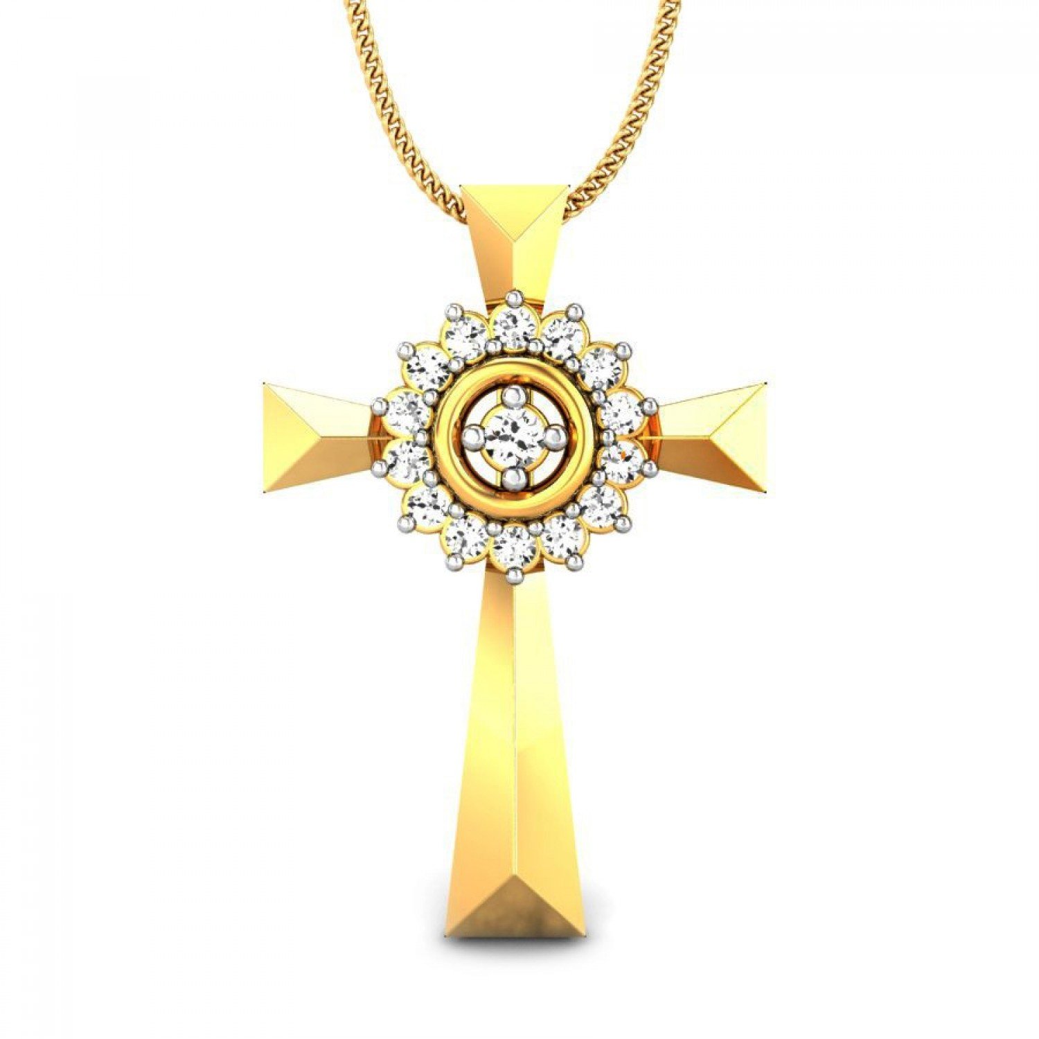 Diamond Divine Cross Pendant