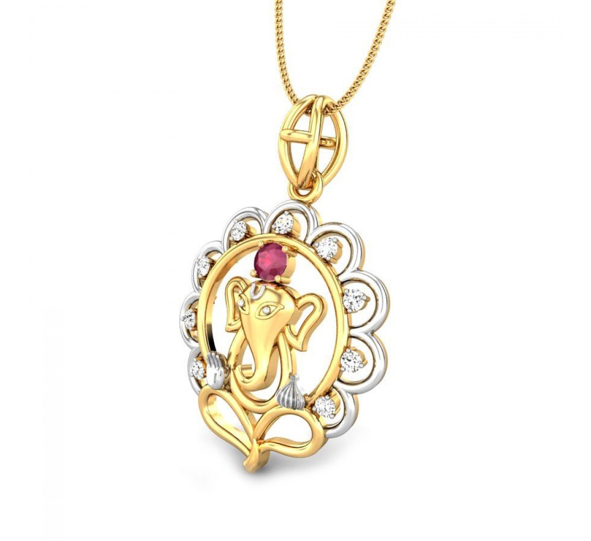 Vighnahartta Diamond Pendant