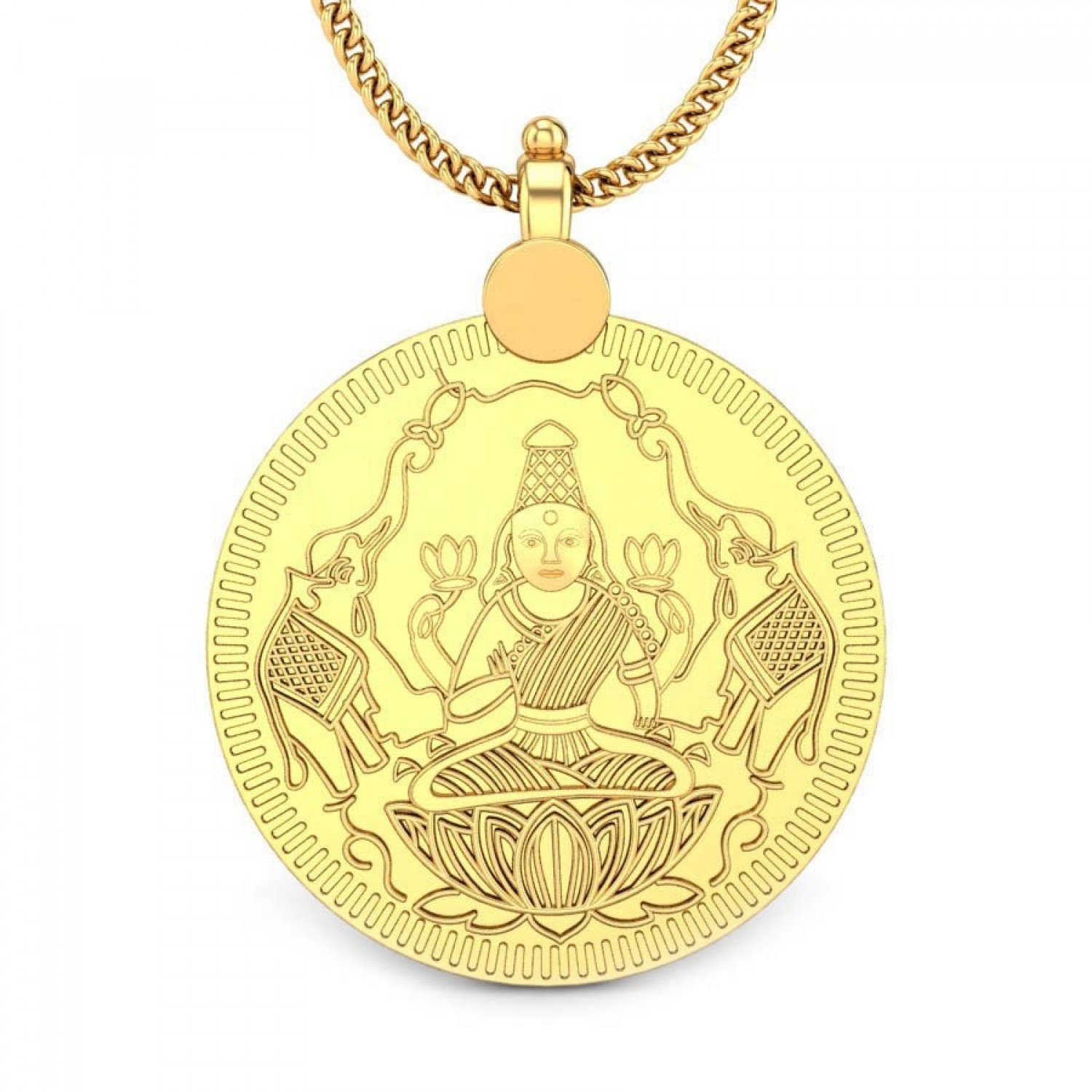 Vidya Lakshmi Gold Pendant