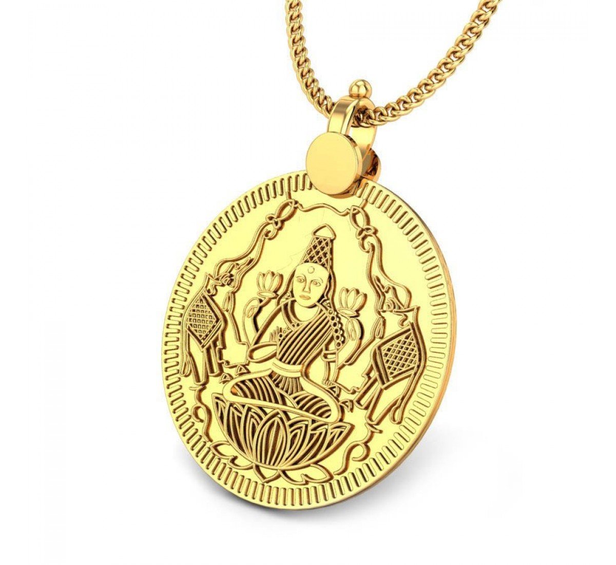 Vidya Lakshmi Gold Pendant