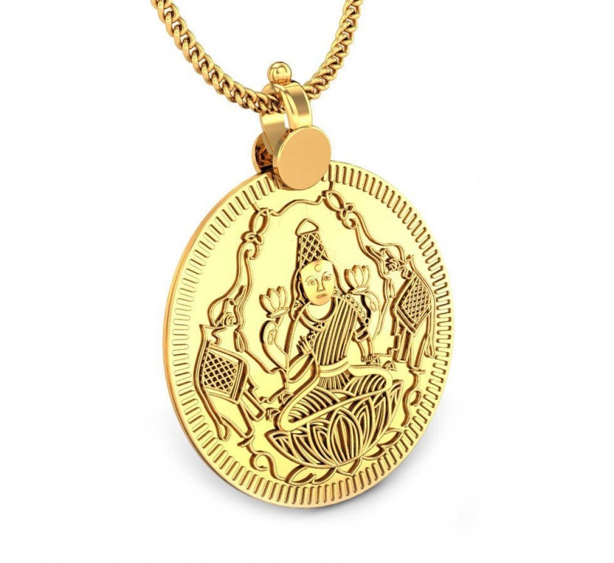 Vidya Lakshmi Gold Pendant