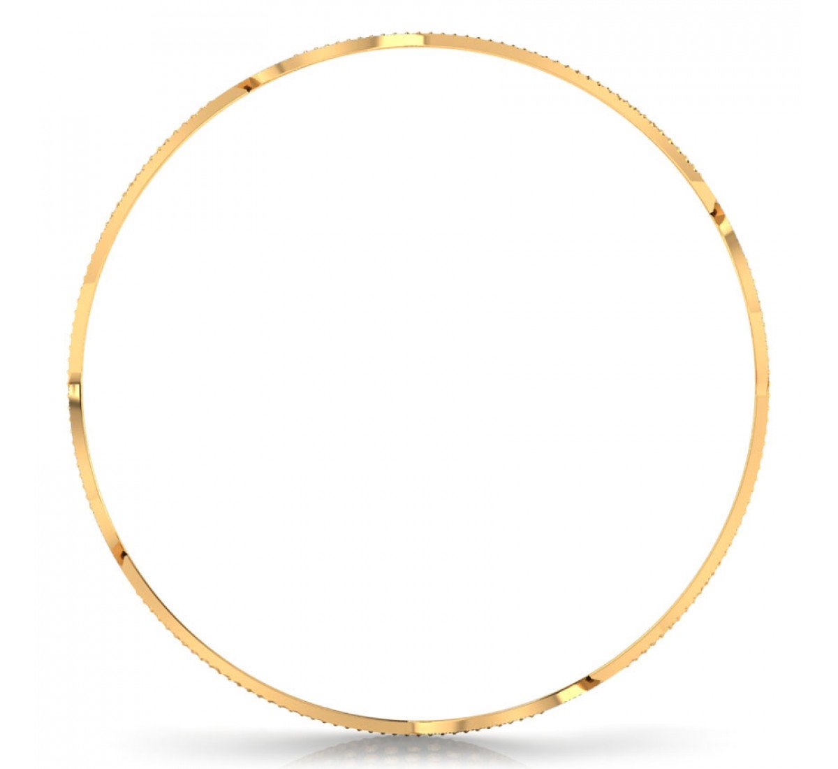 Scintillating Anja Gold Bangles