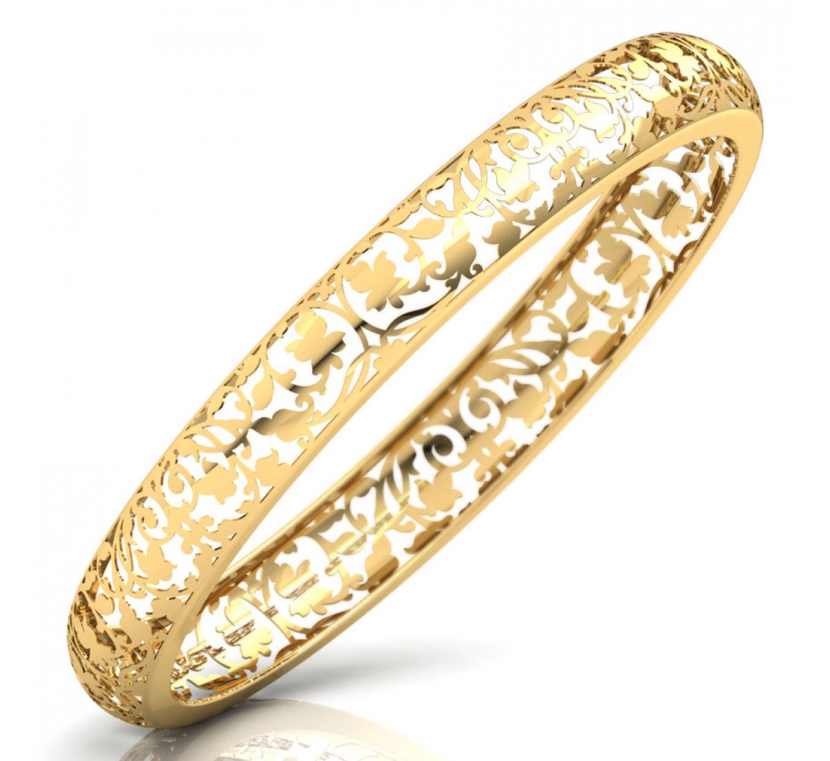 Shimmering Alber Gold Bangles