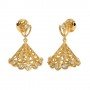 Meandering Creel Gold Jhumkas
