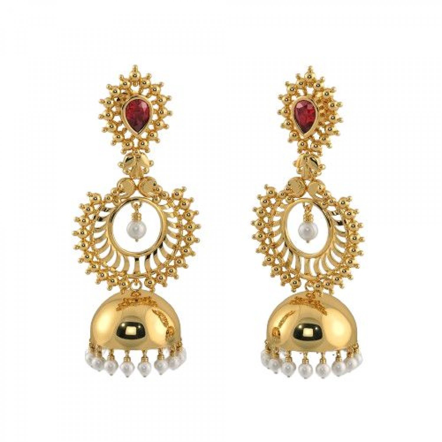 Amriel Cydney Gold Jhumkas