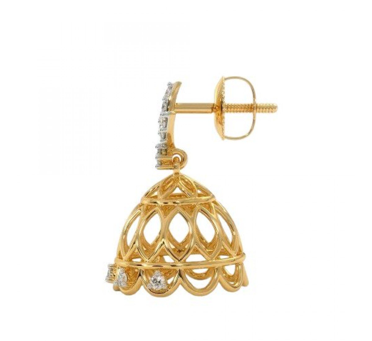 Evelyn Dome Diamond Jhumkas