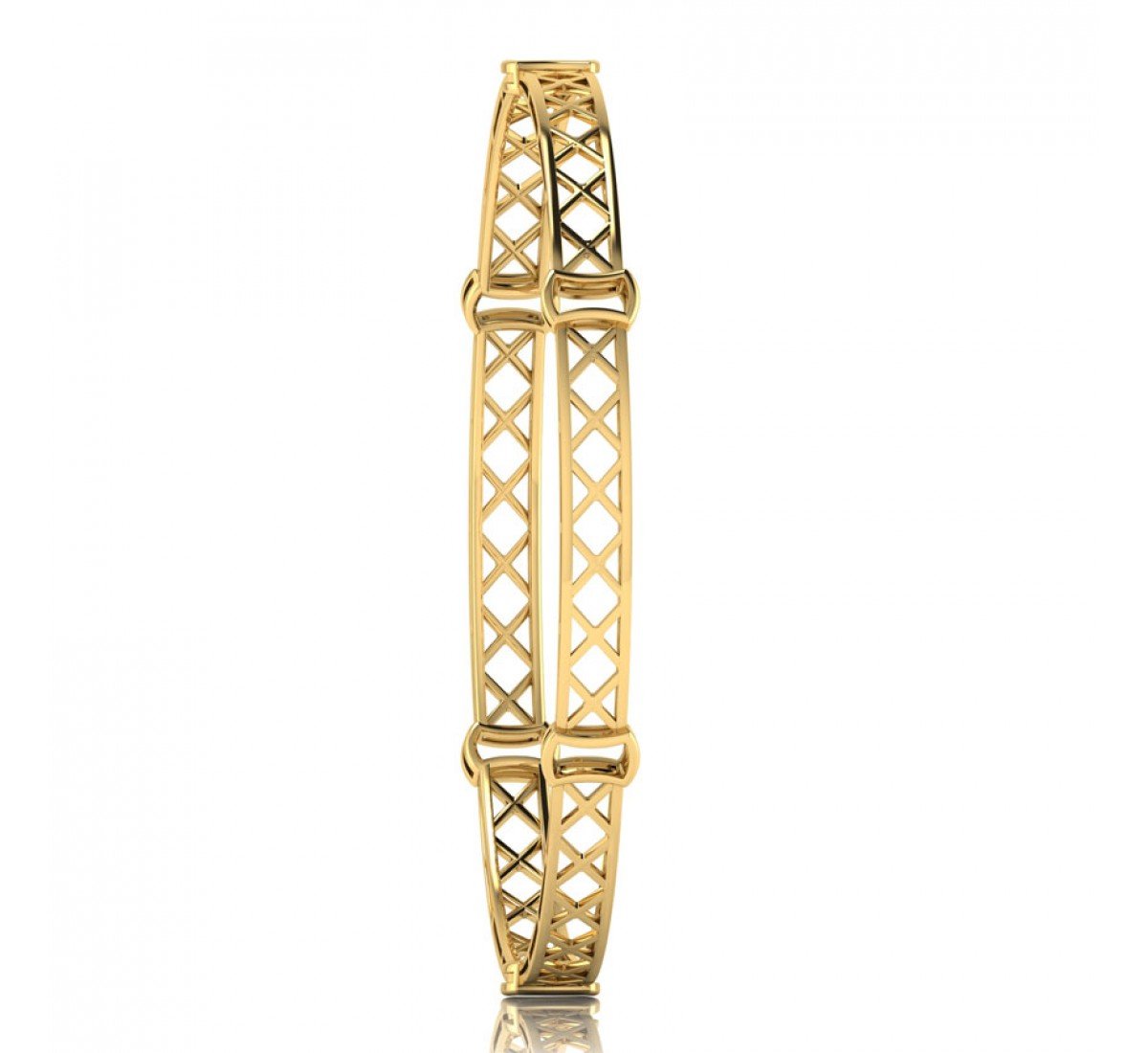 Teardrop Lace Gold Bangles