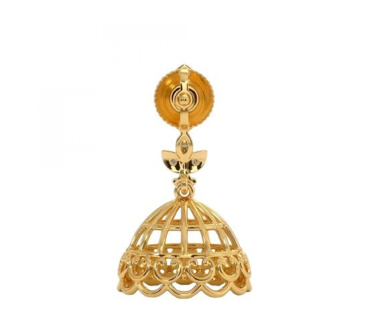Thread Conoid Diamond Jhumkas