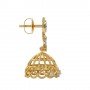 Thread Conoid Diamond Jhumkas