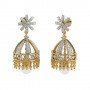 Treasure Mayura Diamond Jhumkas