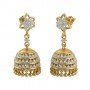 Weave Charming Diamond Jhumkas