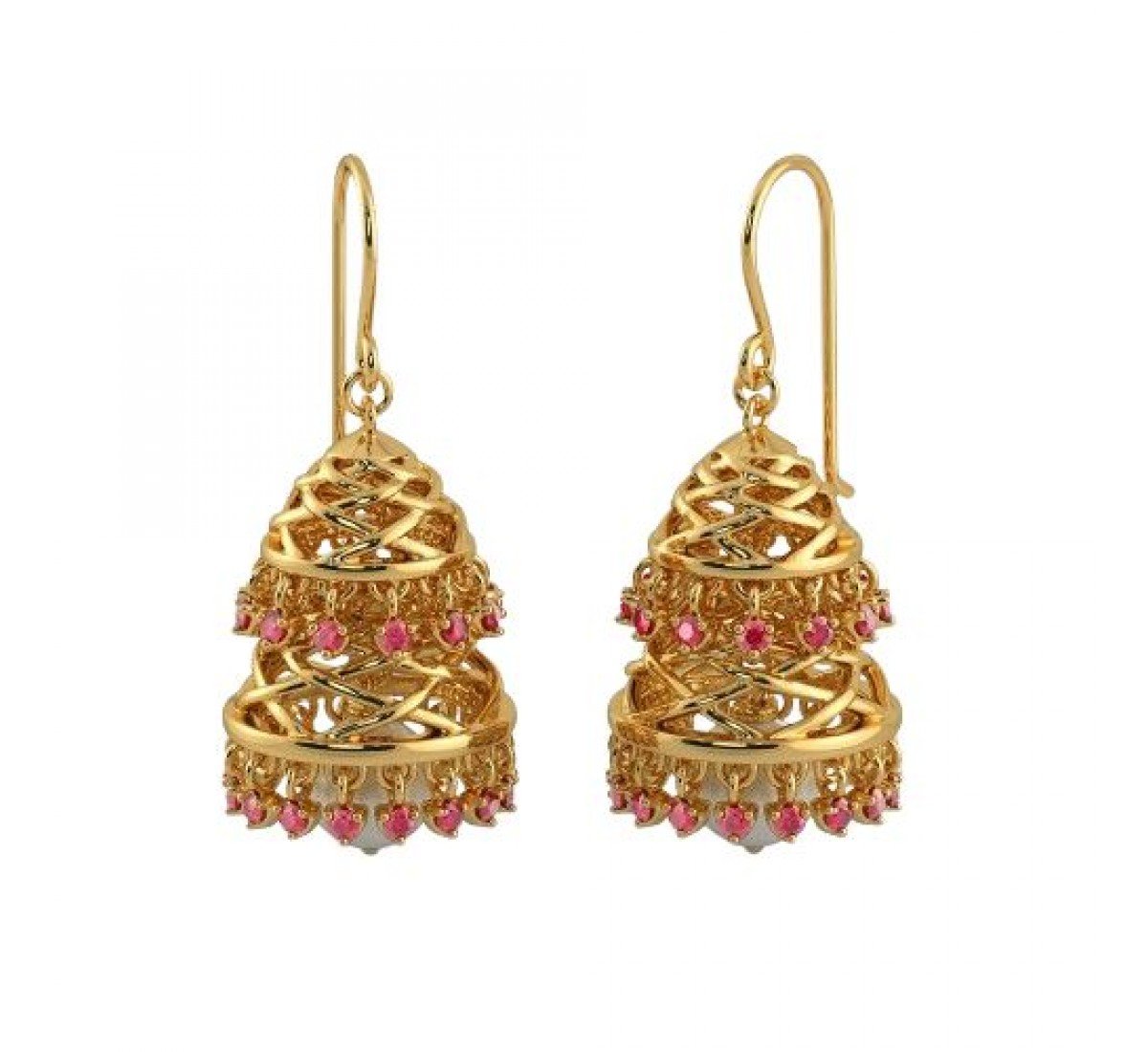 Nestle Sphere Gold Jhumkas