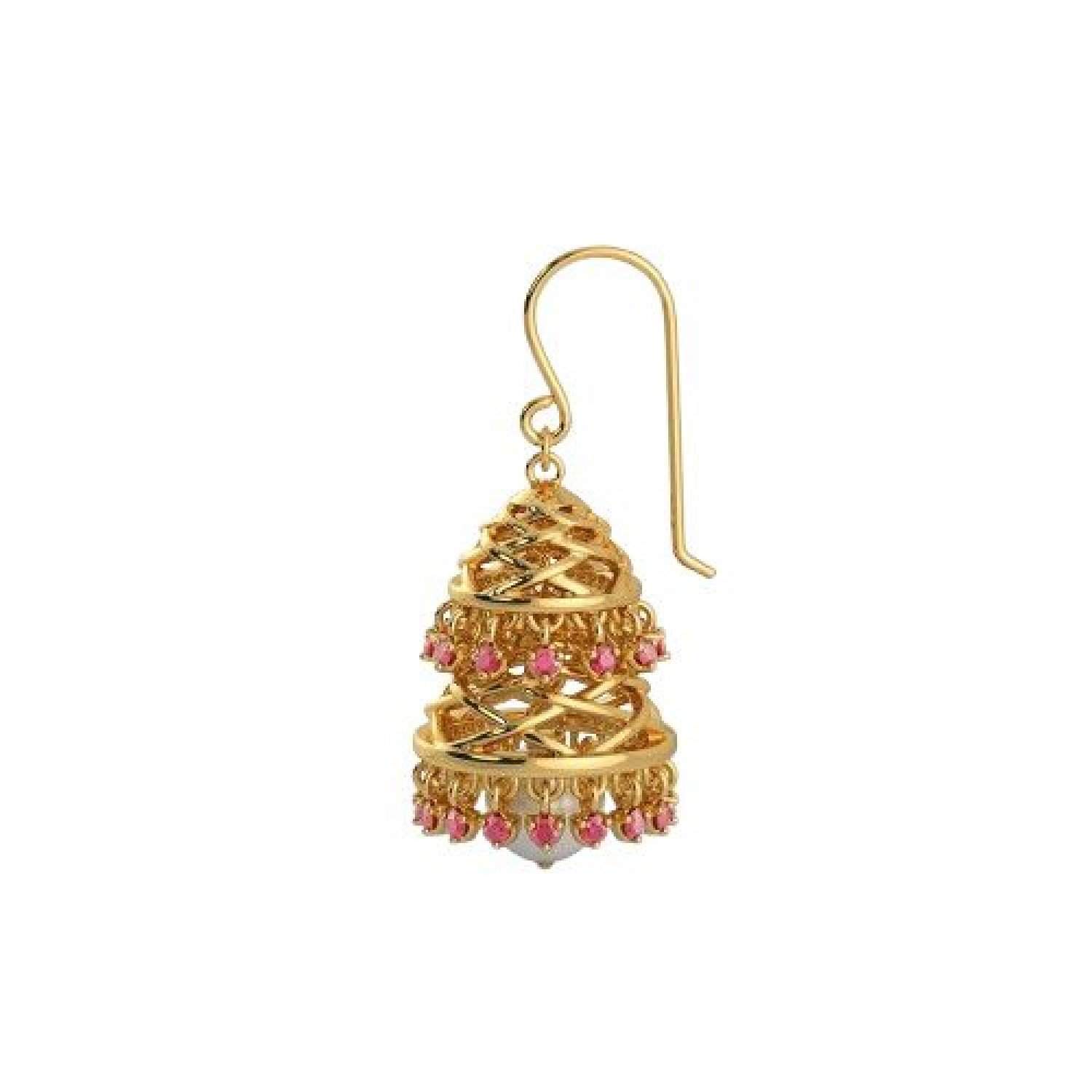 Nestle Sphere Gold Jhumkas