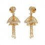 Fiber Enfold Diamond Jhumkas
