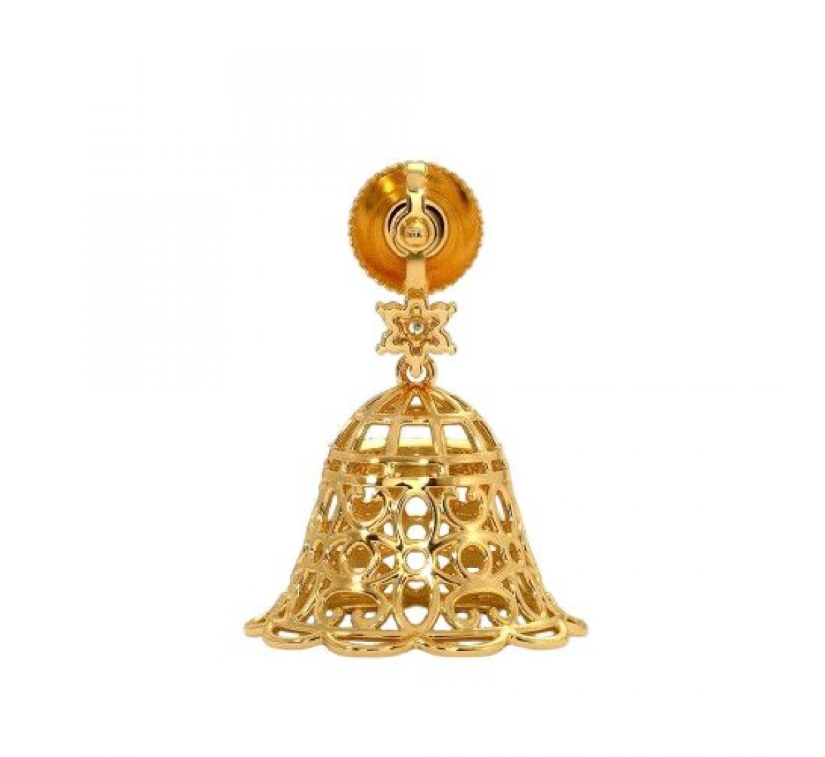 Edhita Sphere Diamond Jhumkas