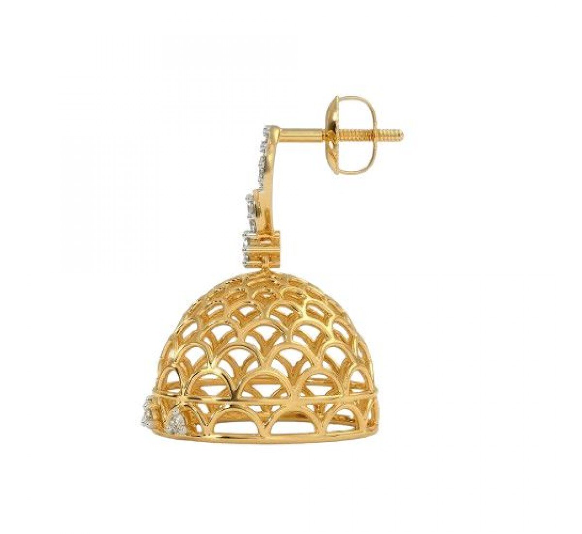 Frosted Punita Diamond Jhumkas