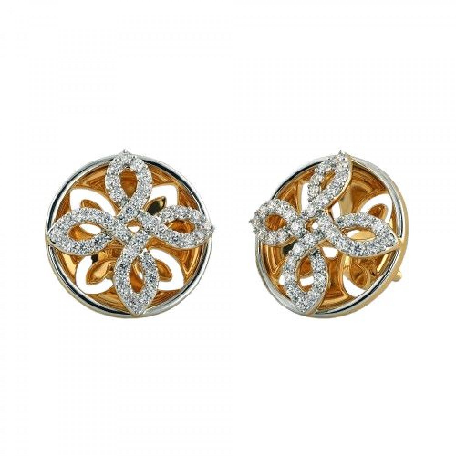 Crescent Diamond Earrings