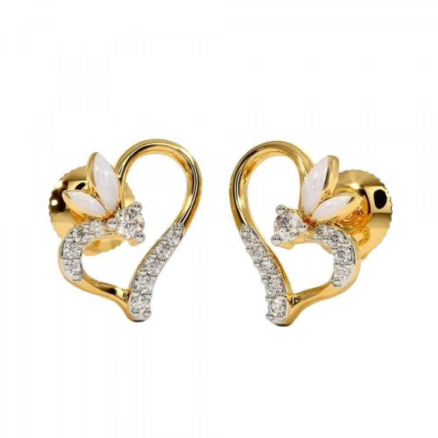 Darling Pansy Diamond Earrings