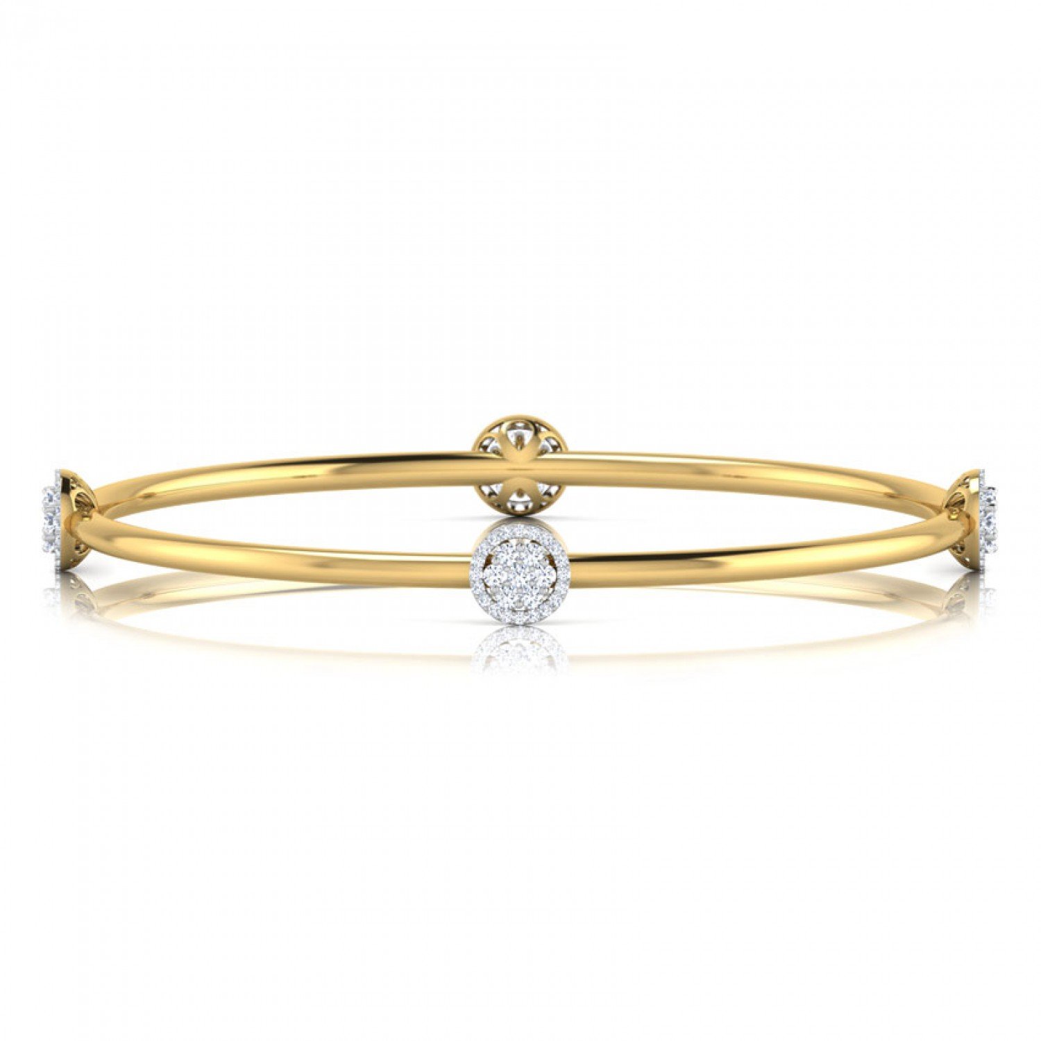 Enriqueta Slender Diamond Bangles