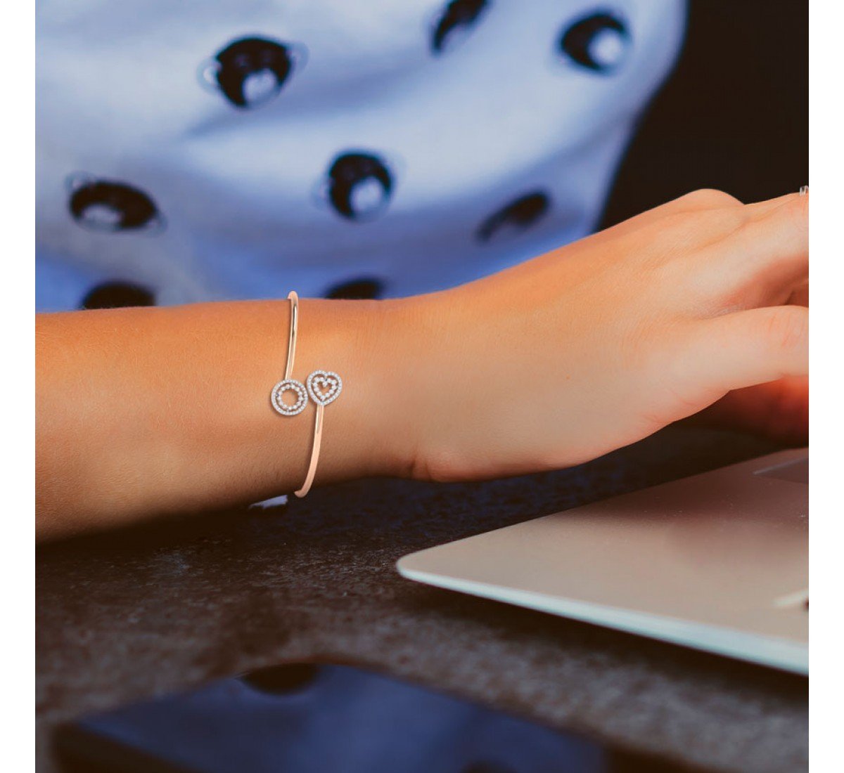 Harmonious Halo Diamond Bracelet