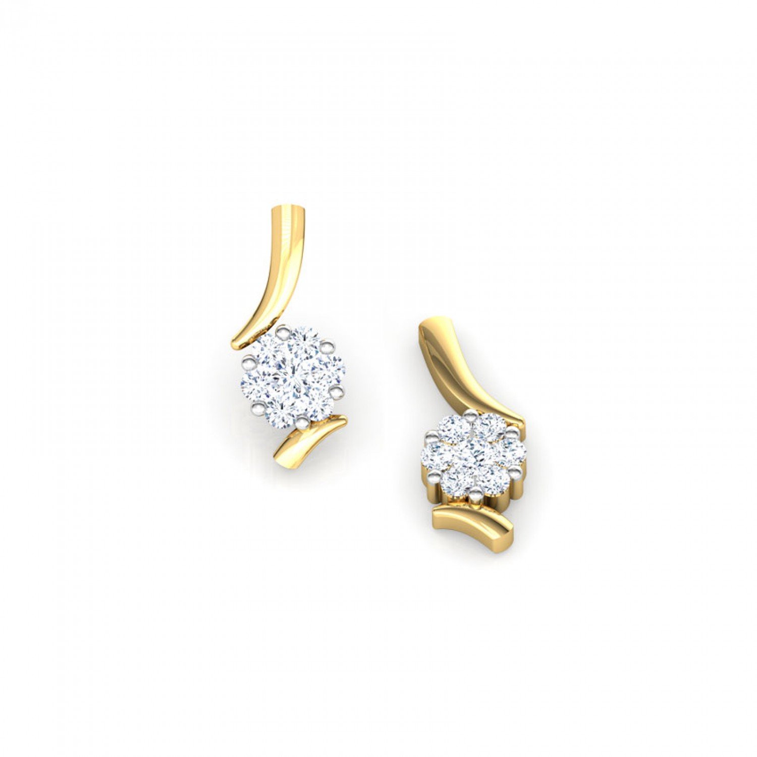 Saffron Diamond Earrings