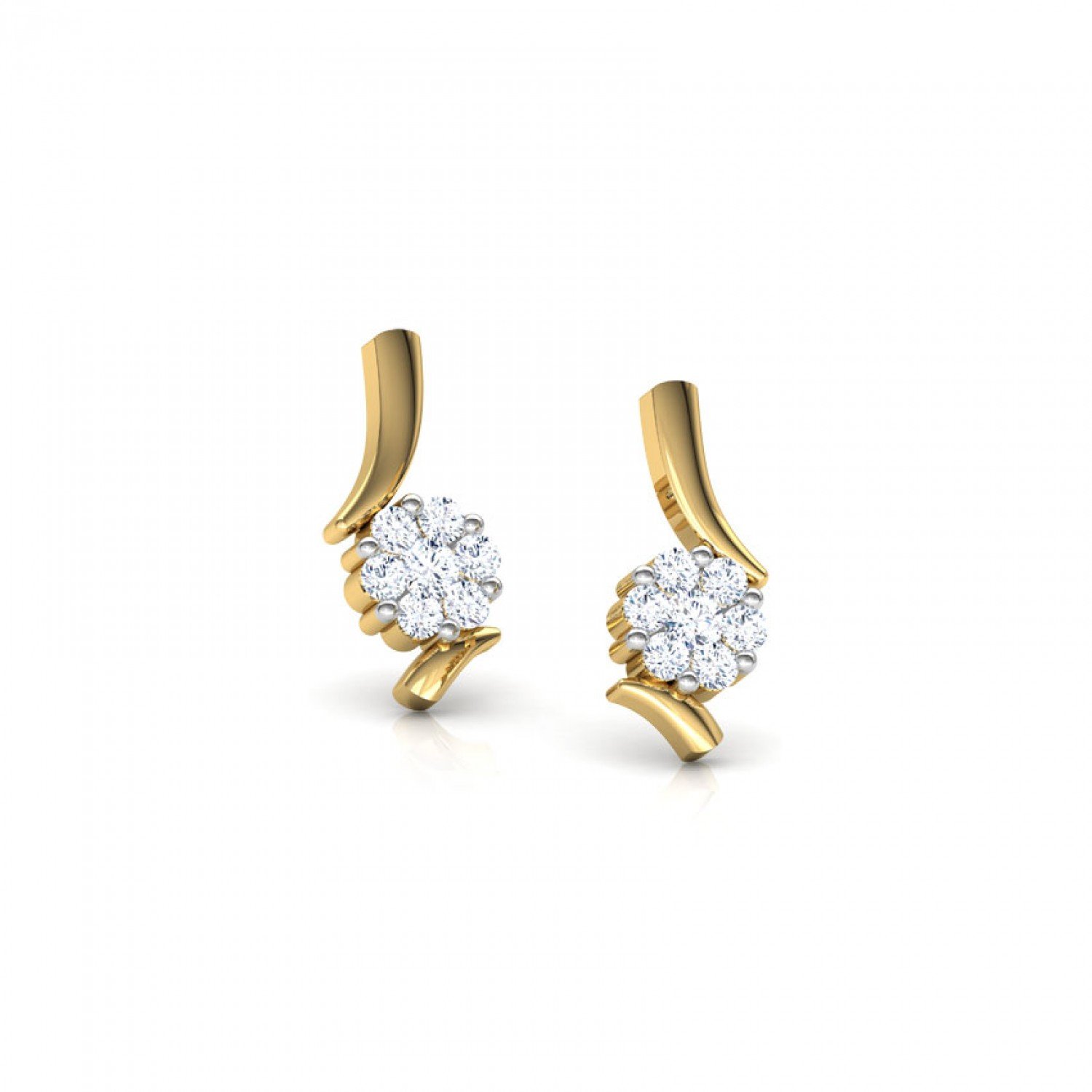 Saffron Diamond Earrings