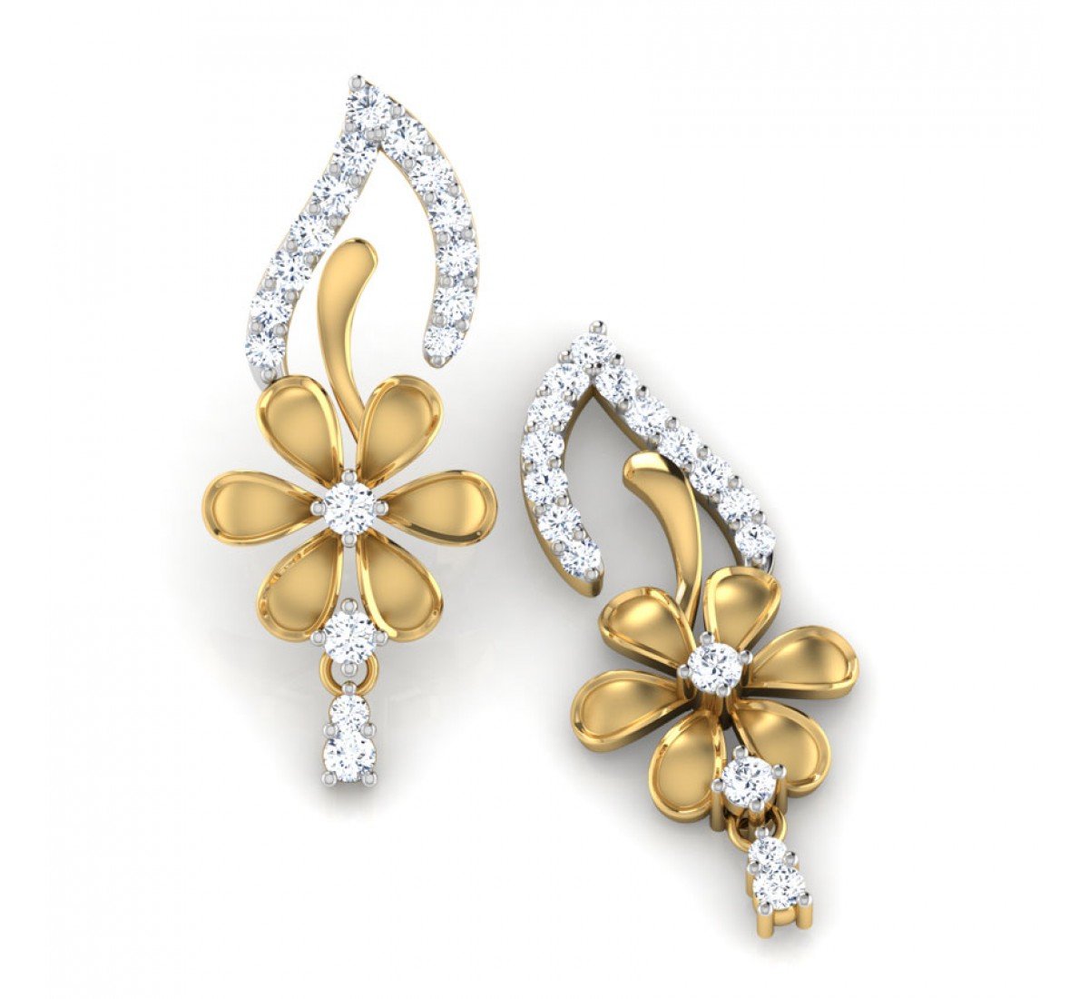 The Keystone Diamond Earrings