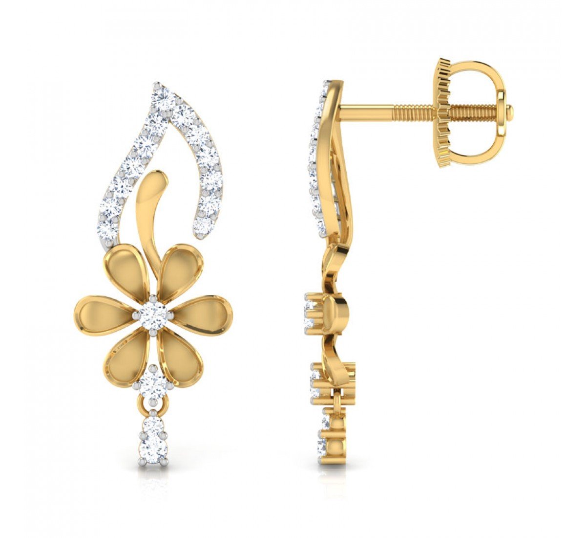 The Keystone Diamond Earrings