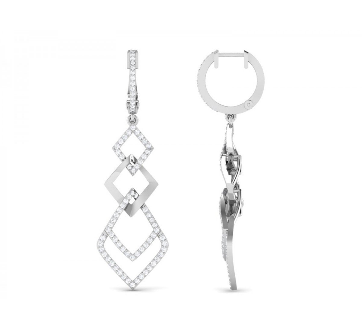 Nectarize Pendulum Diamond Earrings