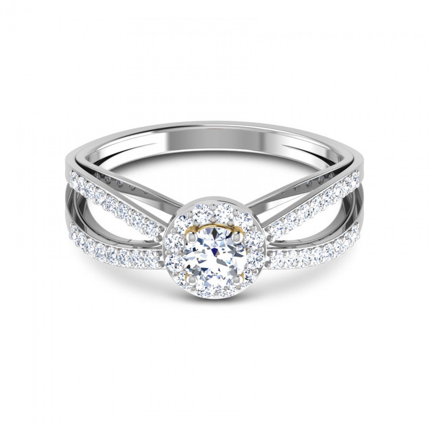 Curvace Solitaire Diamond Ring