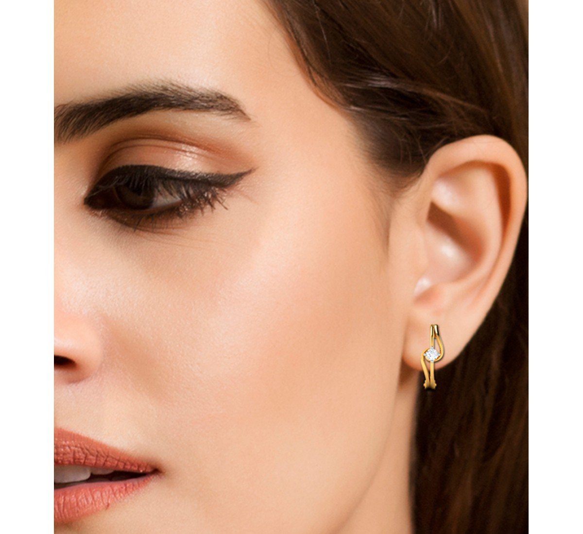 Leafy Ice Diamond Earrings