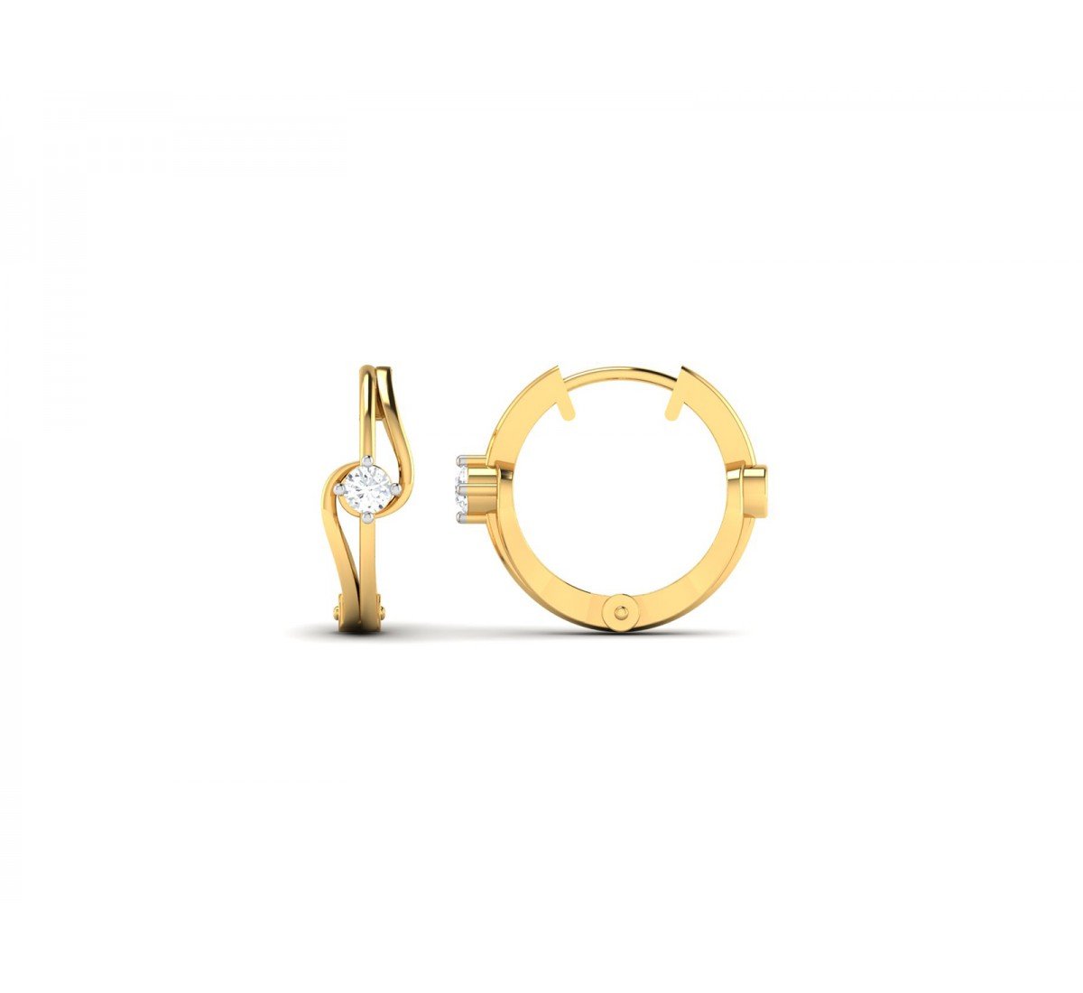 Leafy Ice Diamond Earrings