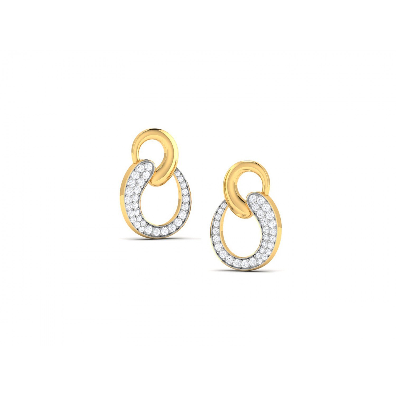 Sheathe Diamond Earrings