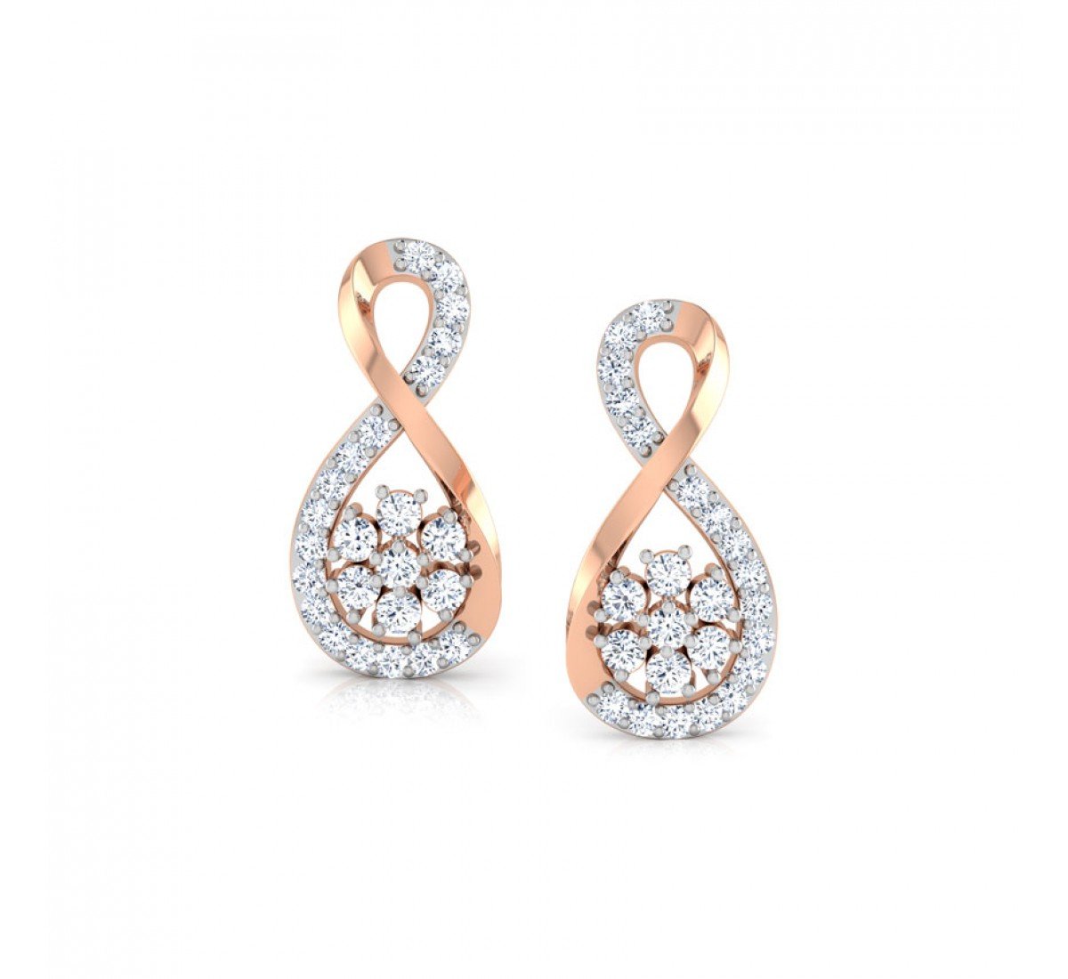 Nocturne Infinity Diamond Earrings