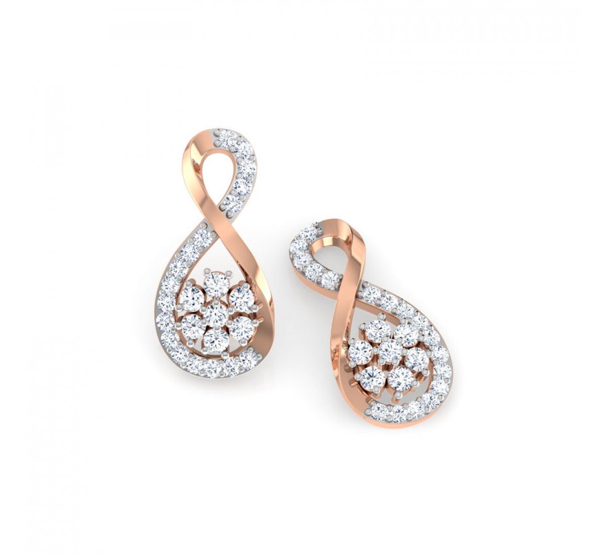 Nocturne Infinity Diamond Earrings