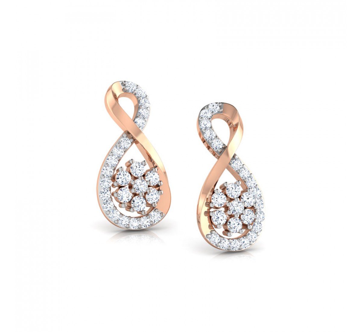 Nocturne Infinity Diamond Earrings