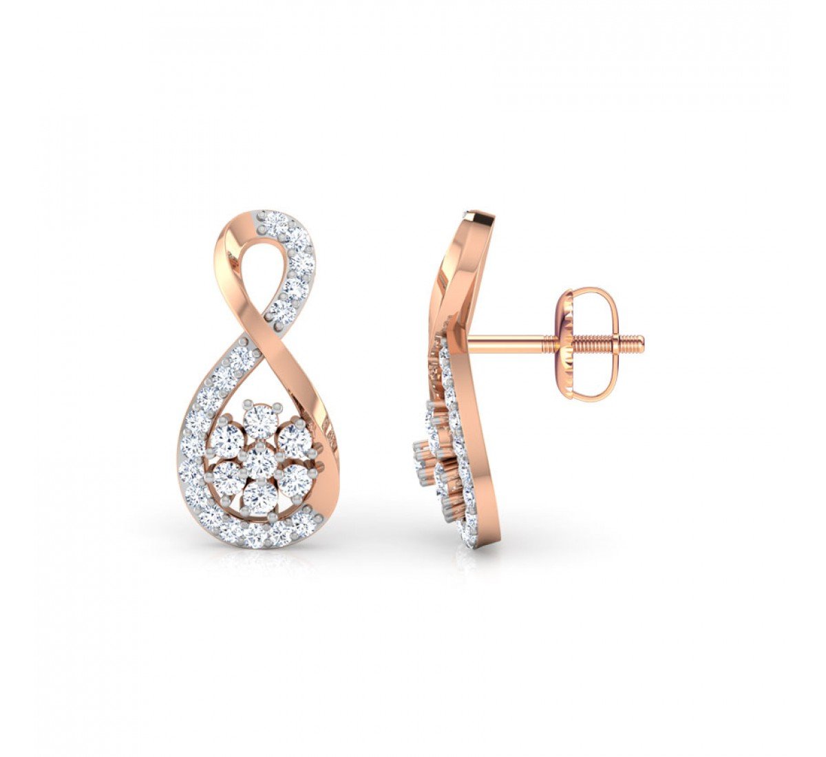 Nocturne Infinity Diamond Earrings