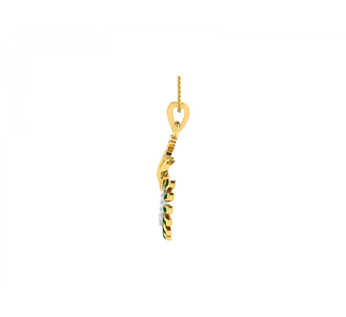 Ekakshar Ganu Diamond Pendant