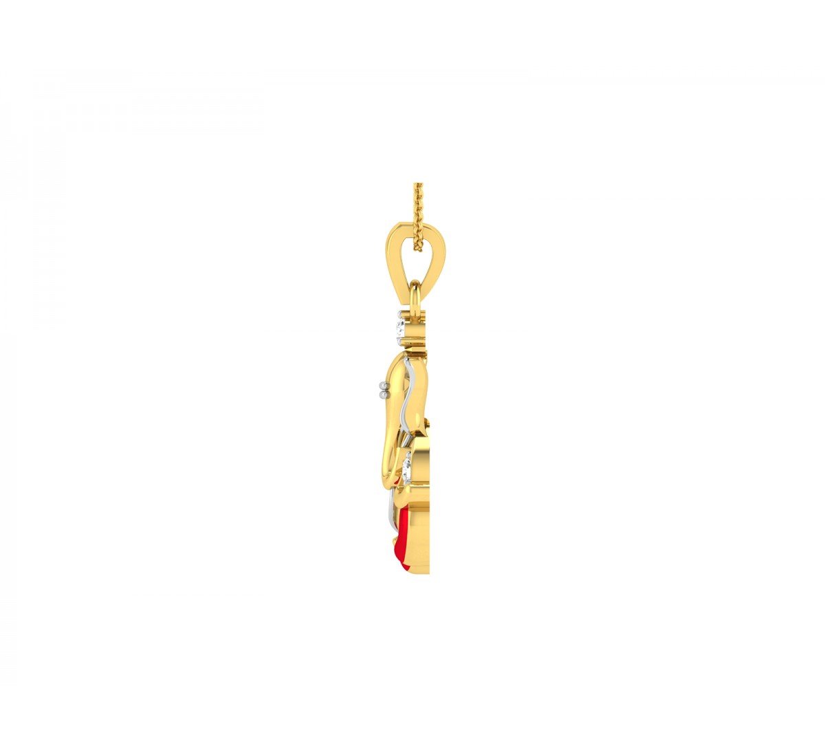 Gajaanan Ganeya Diamond Pendant