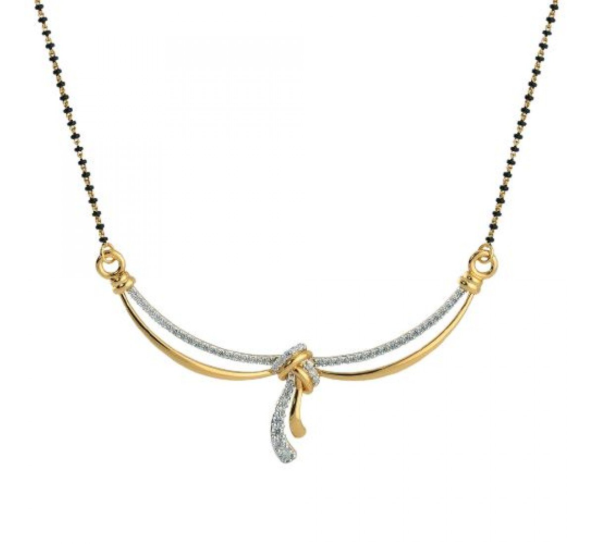 Petalled Diamond Mangalsutra