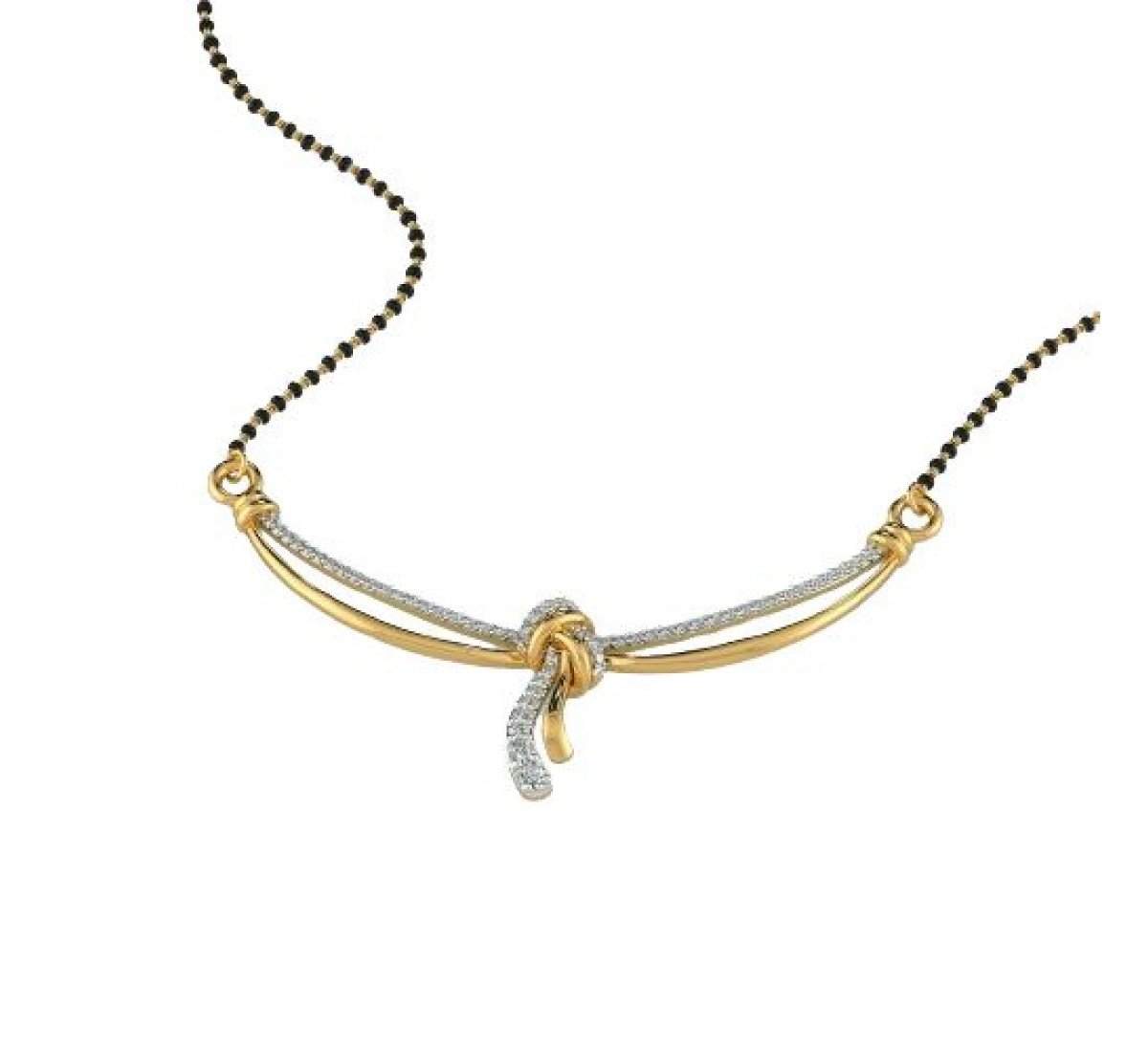 Petalled Diamond Mangalsutra