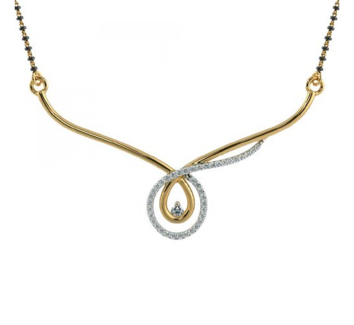 Blazeify Diamond Mangalsutra