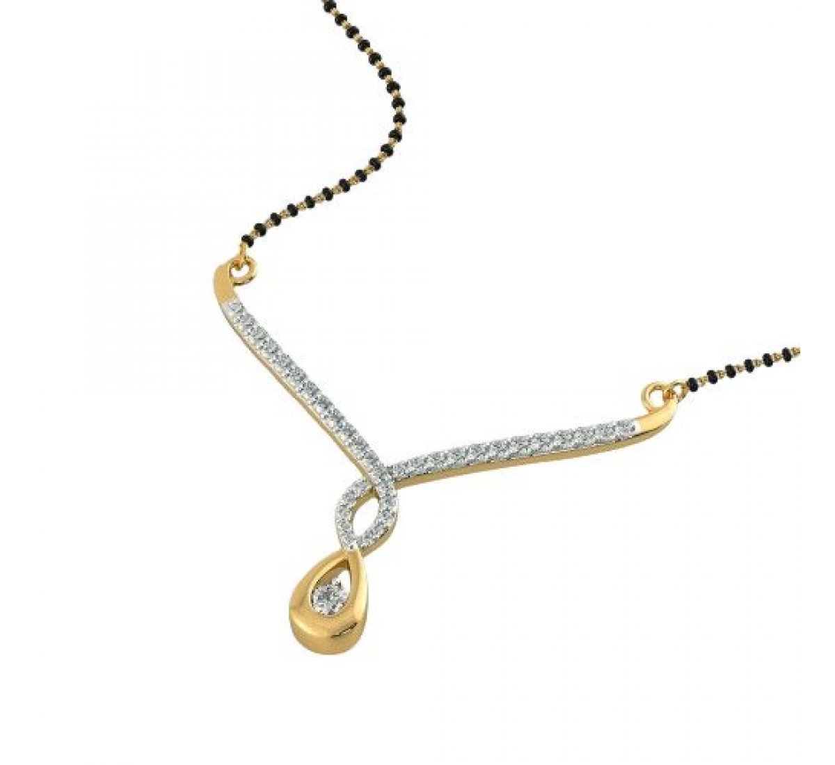 Iridescent Diamond Mangalsutra