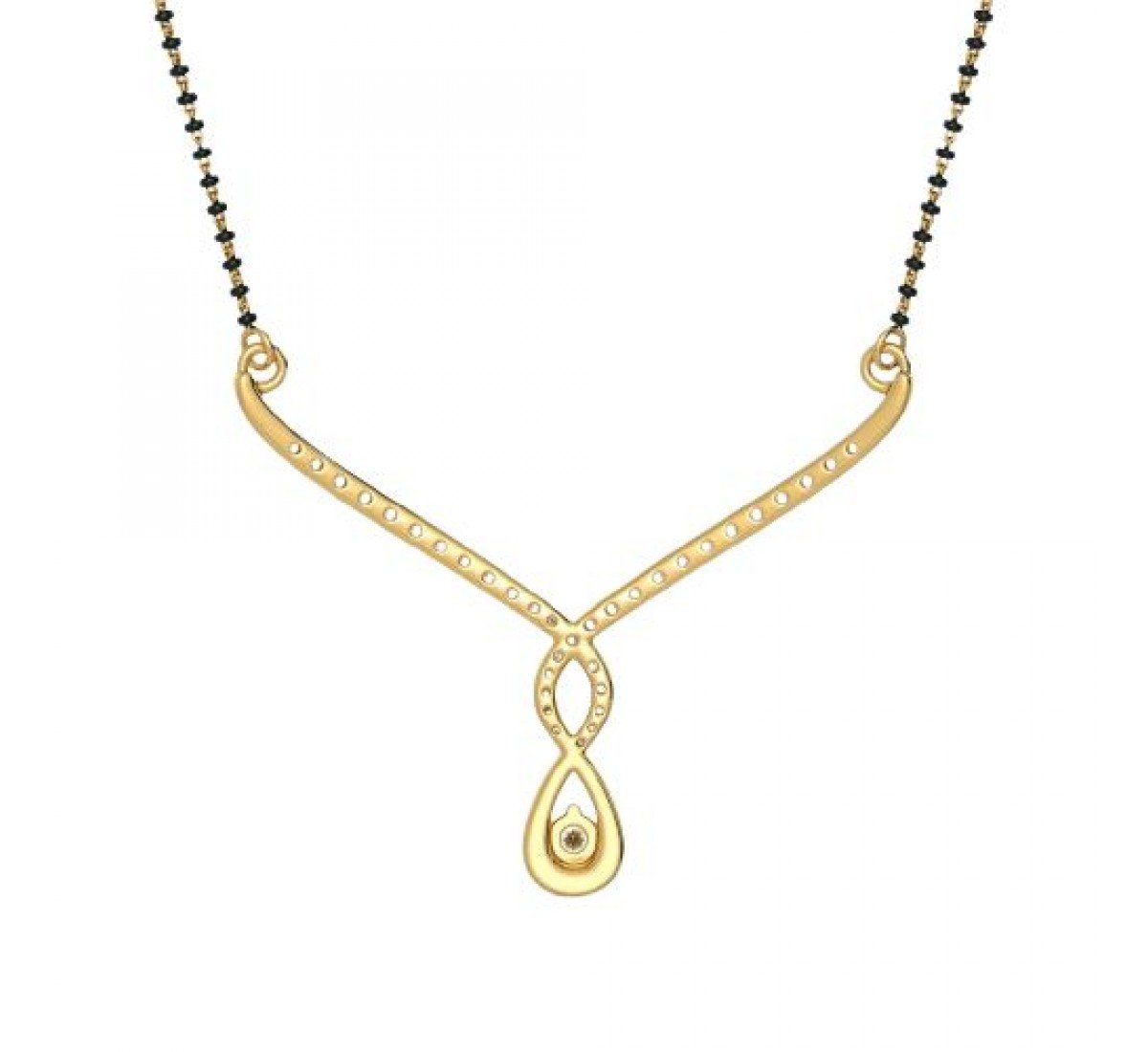 Iridescent Diamond Mangalsutra
